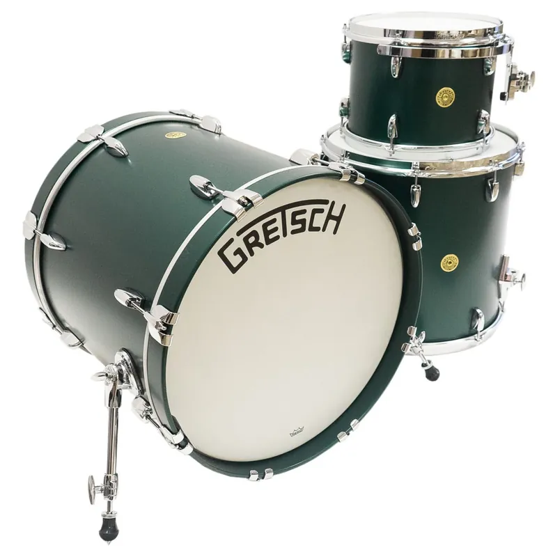 Gretsch Drums 3Pc Broadkaster Drum Kit, 18X20 Bass, 9X12 Rack, 16X16 Floor, Satin Cadillac Green Budget