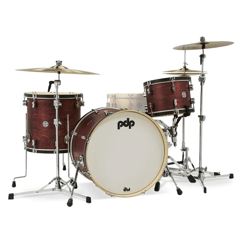 Shop Now PDP Drums PDCC2213OB Concept Maple Classic Shell Pack, 16x22 Kick w/ 9x13 & 16x16 Toms, Ox Blood Stain