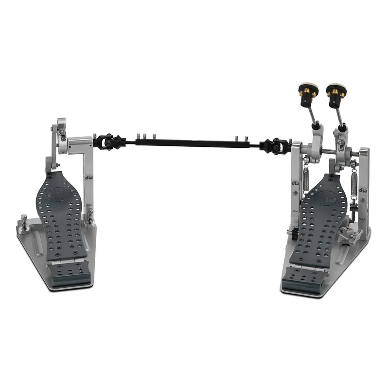 DW Drum Workshop DWCPMDD2GR MDD Machined Direct Drive Double Bass Drum Pedal with Bag, Gray Footboard Fast Shipping