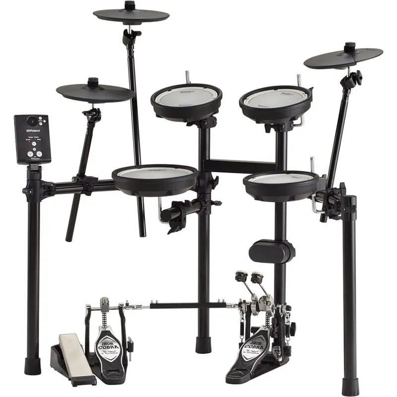 Popular Roland V-Drums TD-1DMK 5-Pad Electronic Drum Kit w/ Hi-Hat & 2 Cymbals, Drum Rack