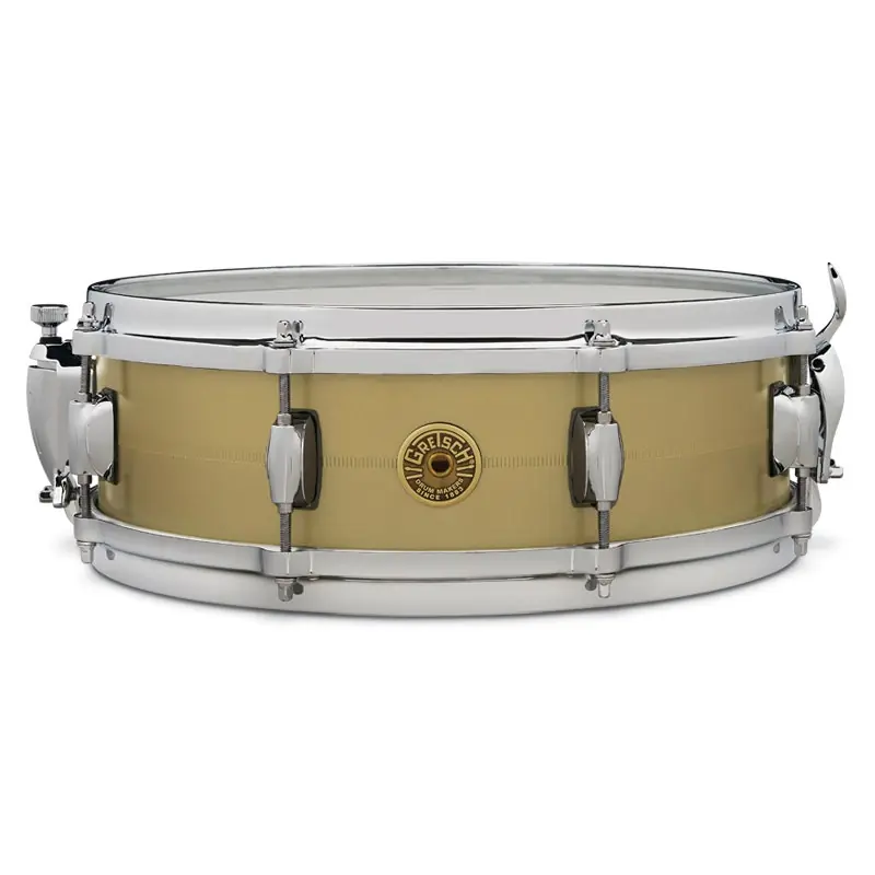 One Day Deal Gretsch Drums GAS42514-GB Gergo Borlai 4.25x 14Signature Snare Drum, Brass