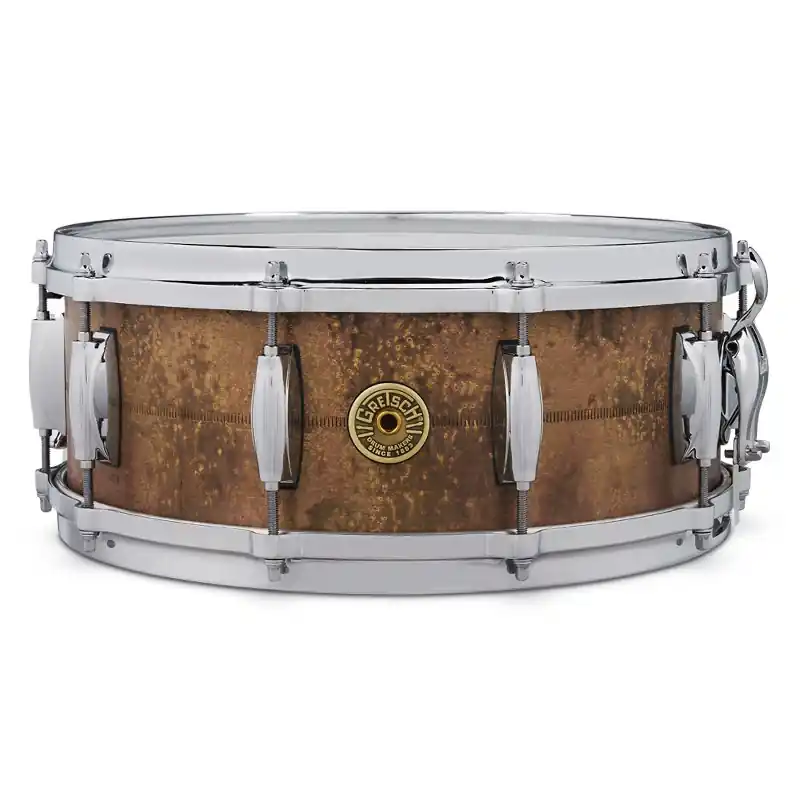 Gretsch Drums GAS5514-KC Keith Carlock 5.5x 14Signature Snare Drum, Vintage Patina Brass Markdown