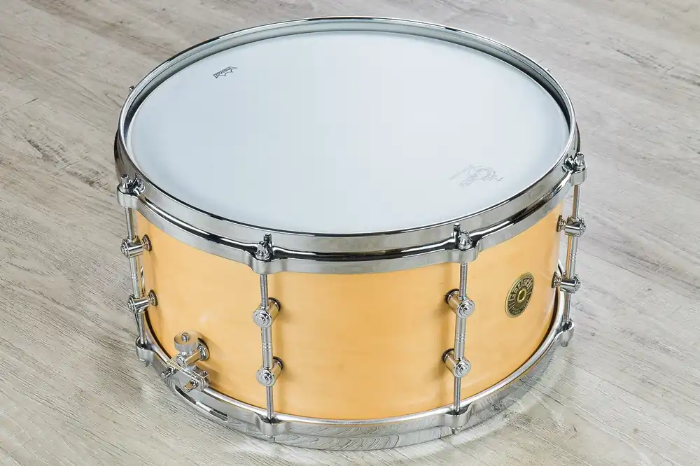 Gretsch USA Custom Limited Edition Round Badge Snare Drum, Satin Millennium Maple Shell (7x 14 ) Place Order