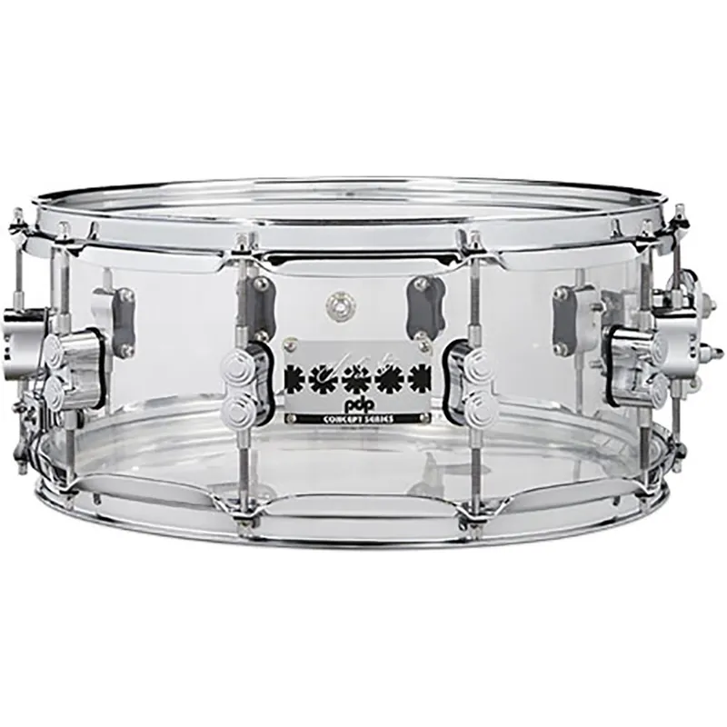 Money Back Guarantee PDP Chad Smith Signature Acrylic Snare Drum (6x 14 )