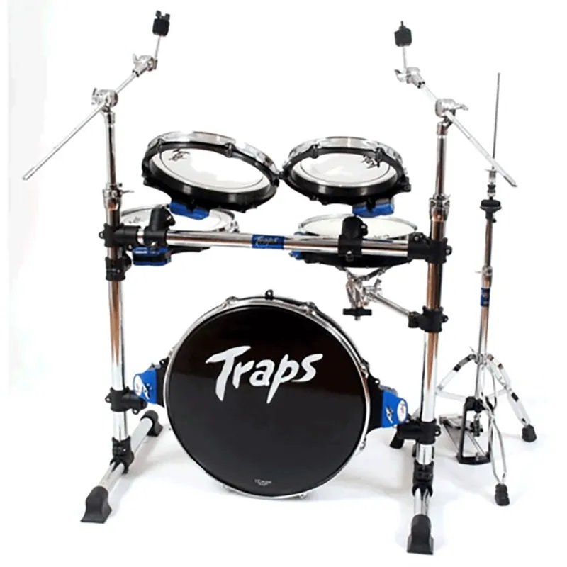 Professional Grade Traps Drums A400 5-Piece Portable Acoustic Drum Set with Hi-Hat Stand and Kick Pedal