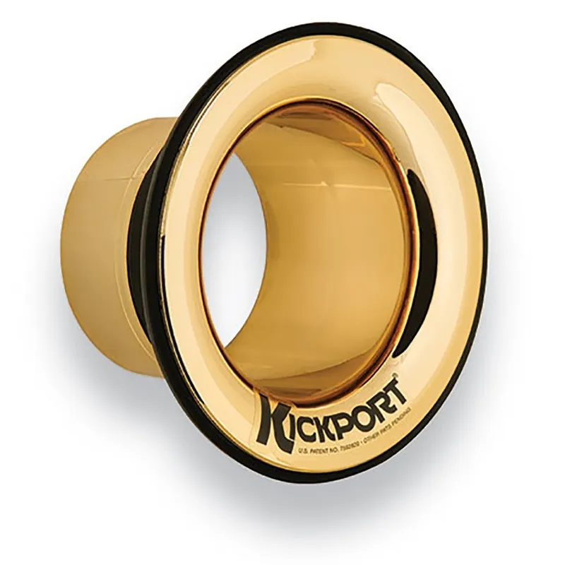 Fresh Stock Kickport 2 International KickPort Bass Drum Port Insert - Gold