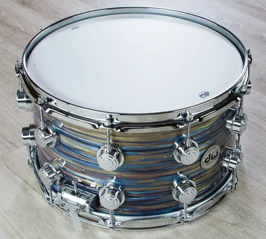 DW Drum Workshop Collector's Series Standard Maple Shell Snare - Peacock Oyster Finish Ply (8x 14 ) Price Drop