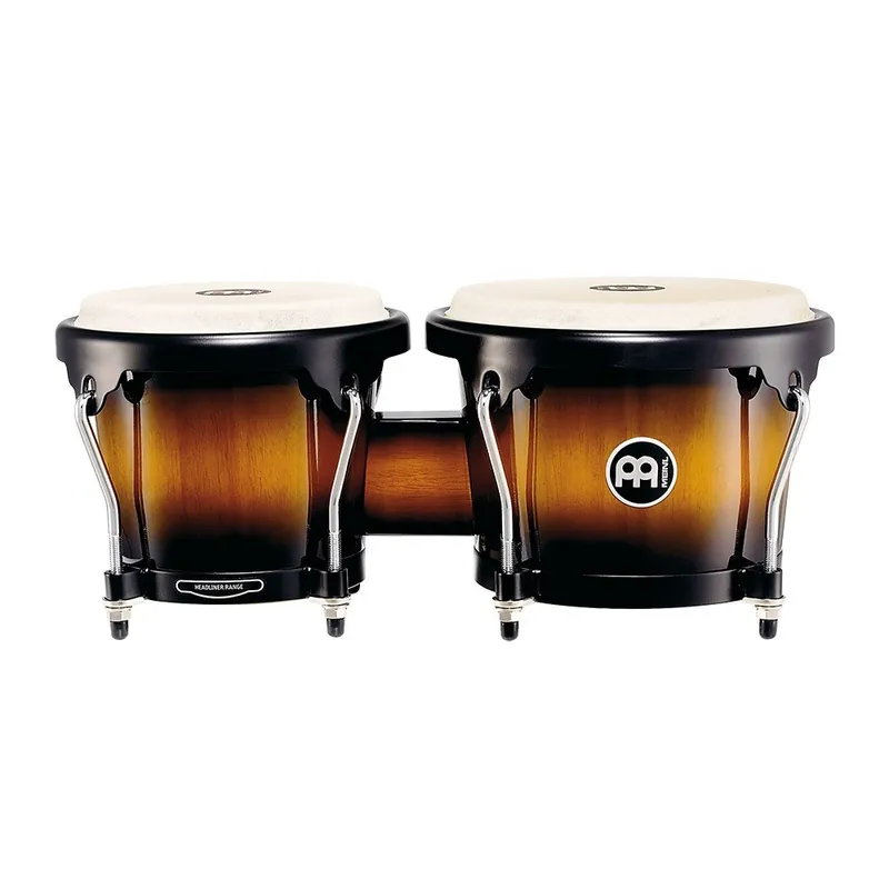 Meinl Percussion HB100VSB Headliner Series Wood Bongos (6 3/4Macho & 8Hembra) - Vintage Sunburst Bulk Order