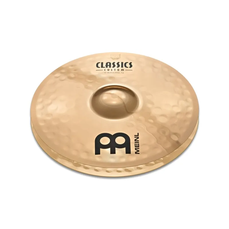 Meinl CC14MH-B Classics Custom Medium Hi-Hats, Brilliant Finish - 14 Professional Grade