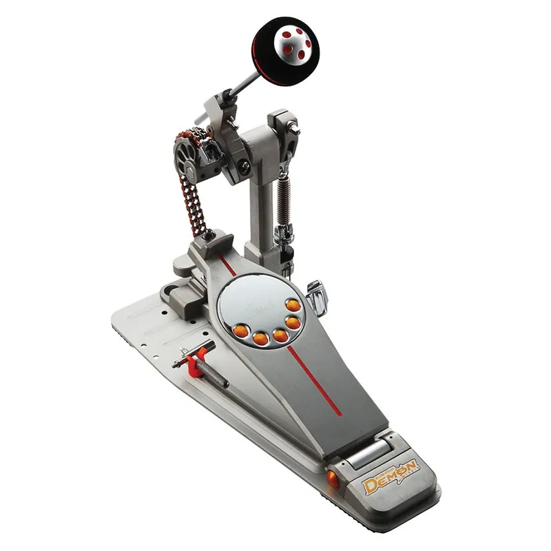 Buy Online Pearl Drums P-3000C Demon Series Bass Drum Pedal, Chain Drive P3000C