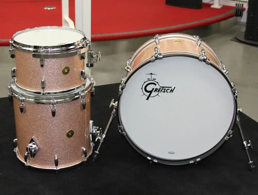 Gretsch USA 3-Piece Drum Kit - Champagne Sparkle Nitron (14x 20Kick, 12/14Toms) Affordable