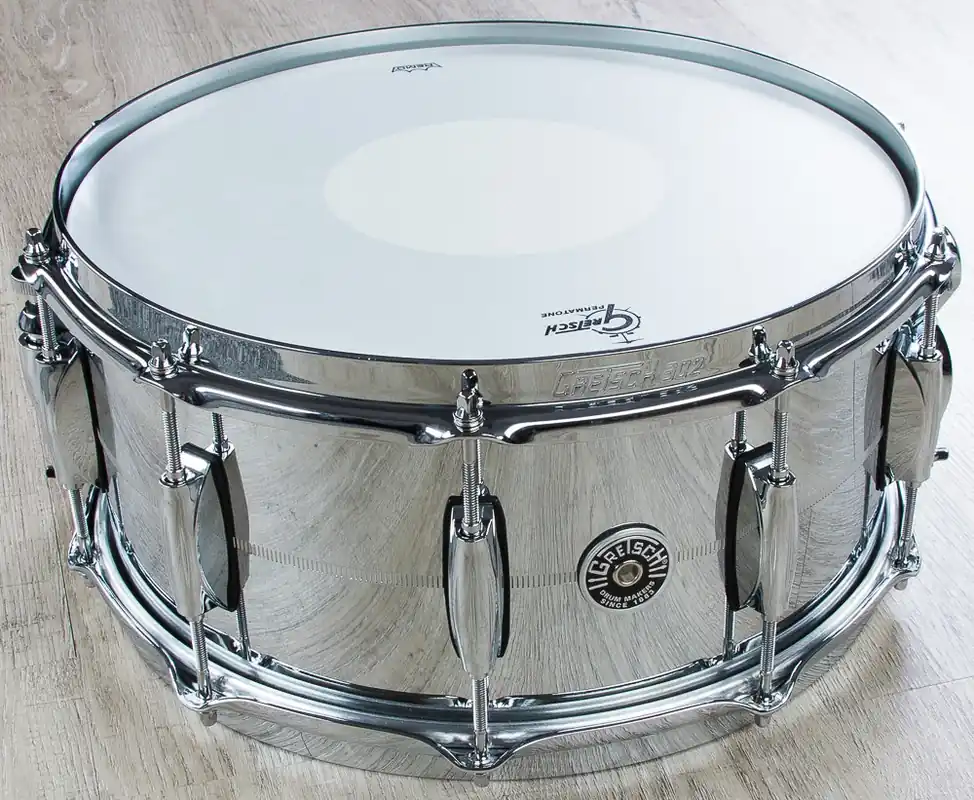 Gretsch USA GB4164S Brooklyn Chrome Over Steel Snare Drum (6.5x 14 ) Buy Direct