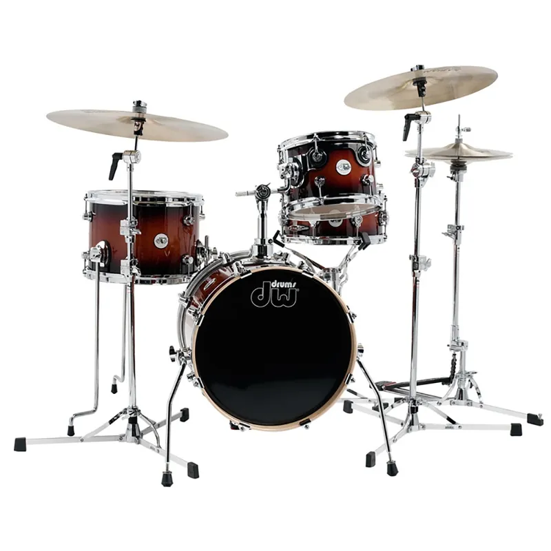 Editor’s Pick DW Drum Workshop Design Series Mini Pro 4‑Piece Shell Pack - Tobacco Burst (10,13Toms, 18Kick, 5x 13Snare)