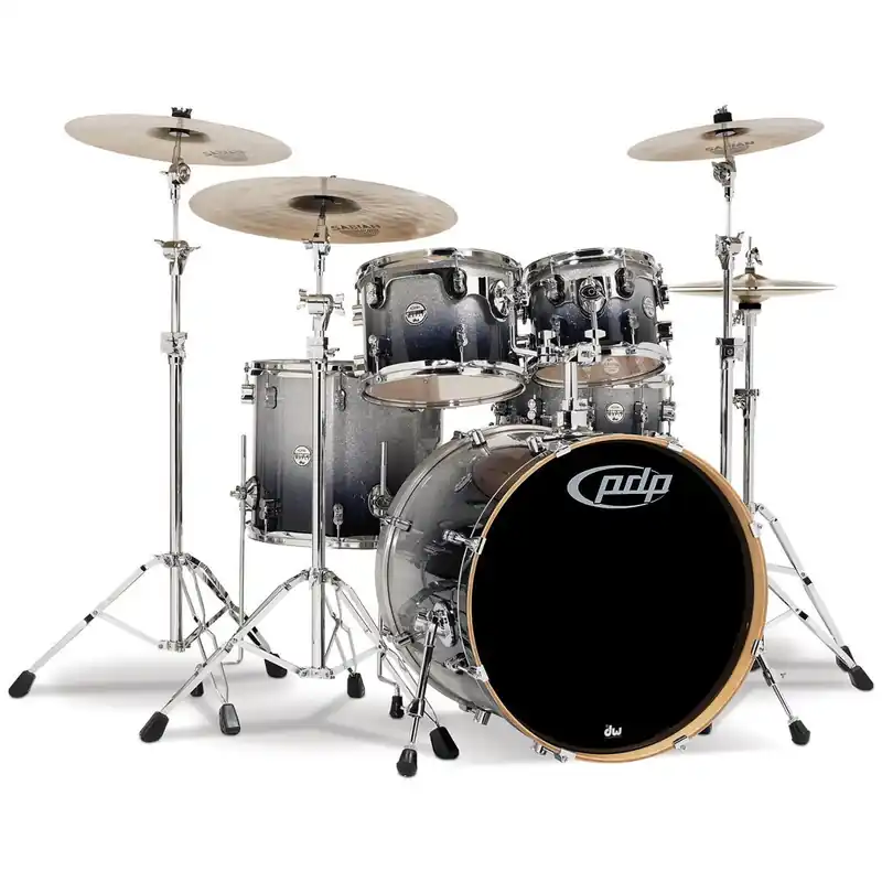 Best Seller PDP PDCM2215SB Concept Maple 5-Piece Drum Kit - Silver to Black Fade