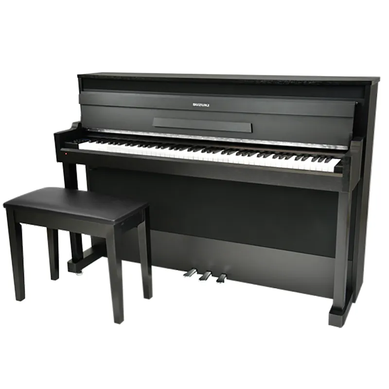 Free Delivery Suzuki VG-88 Vertical Grand Console Digital Piano w/ Bench, Dark Rosewood Wood Grain