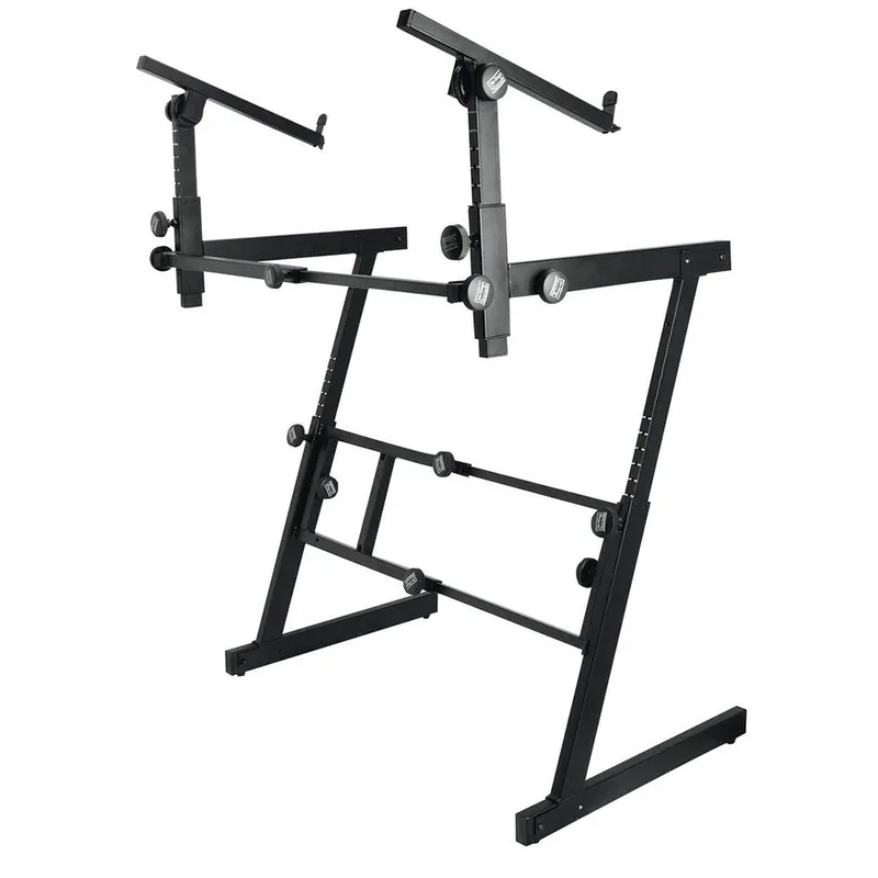 Price Drop On-Stage Stands KS7365EJ Heavy Duty Folding-Z Two-Tier Keyboard Stand - discontinued