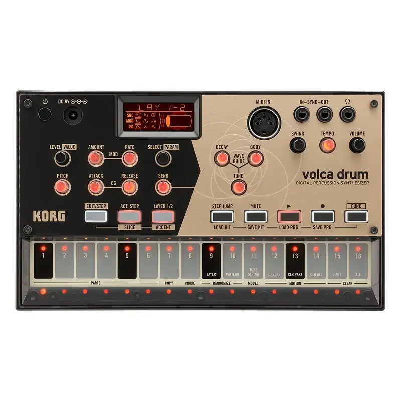 Korg Volca Drum Digital Percussion Synthesizer with DSP Engine & Step Sequencer Limited Edition