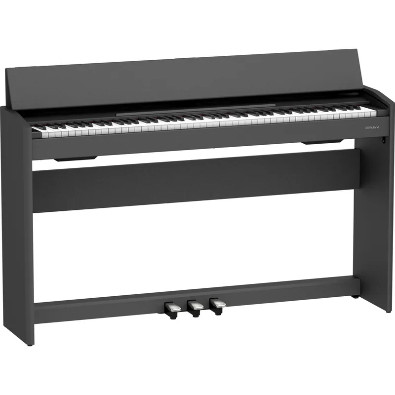 Free Delivery Roland F107 88-Key Digital Piano w/ Furniture-Style Stand & Weighted Keys, Black