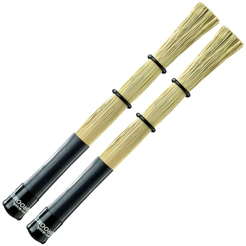Hot Picks Pro-Mark PMBRM 9Long Broomsticks Drum Brush/Rod Hybrid Sticks with Adjustable O-Rings
