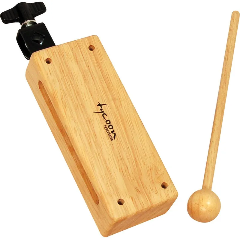 Tycoon Percussion TDB-L Large Mountable Wood Block with Block Beater Weekend Sale