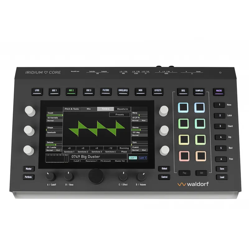 No Minimum Order Waldorf Iridium Core Polyphonic Desktop Hardware Synthesizer