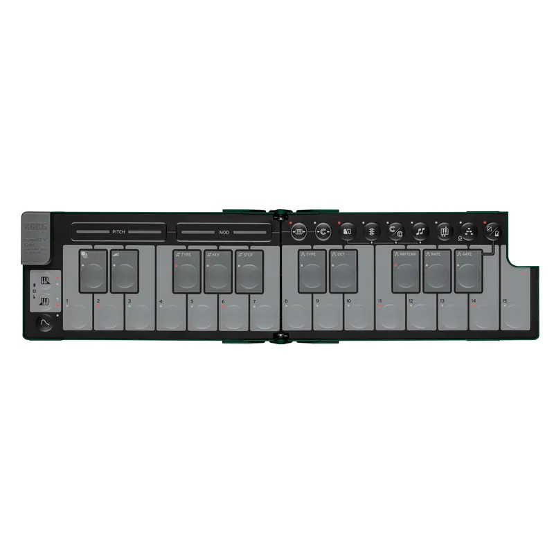 Korg nanoKEY Fold Foldable Smartphone-Size USB-C MIDI Keyboard, Alpine Green Best Seller