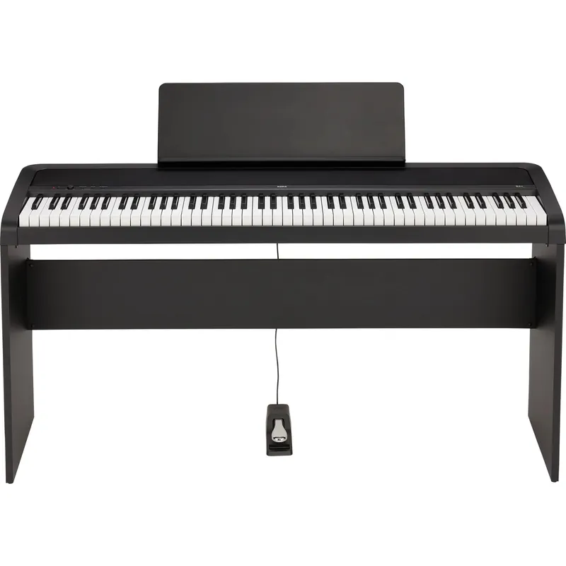 Direct From Manufacturer Korg B2+SP 88-Key Home Digital Piano with Weighted Hammer Action & Stand, Black
