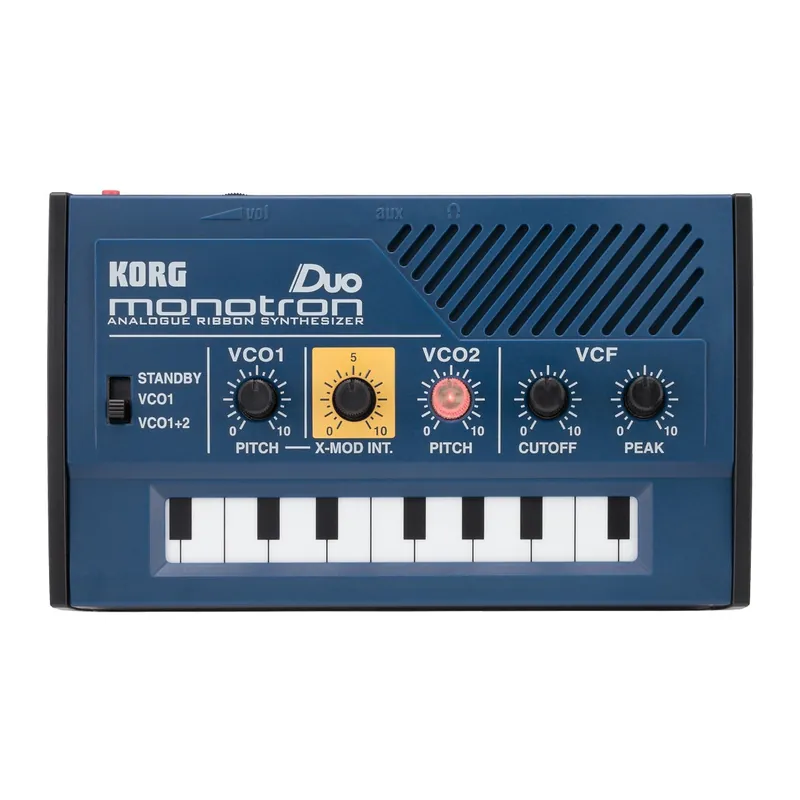 Korg Monotron DUO Analog Ribbon Synthesizer with Dual VCO Oscillators Authentic