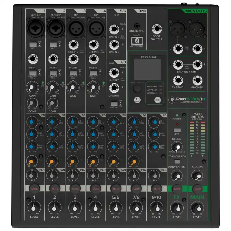 Mackie ProFX10v3+ 10-Channel Analog Mixer with Enhanced FX, USB Recording Modes and Bluetooth Super Sale