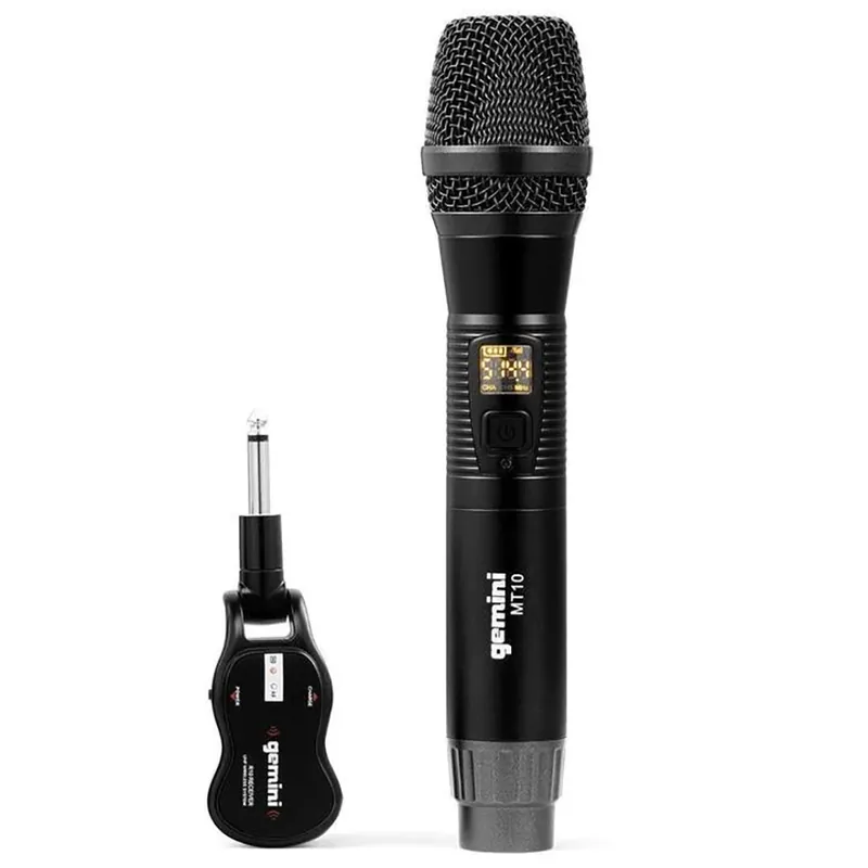 Exclusive Gemini Sound GMU-M100 Handheld UHF USB-Rechargeable Wireless Microphone System