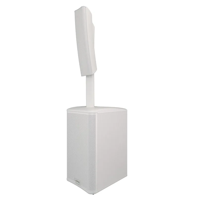 QSC Audio KC12 Powered 3-Way 3000-Watt Column Loudspeaker Speaker System, White Secure Checkout