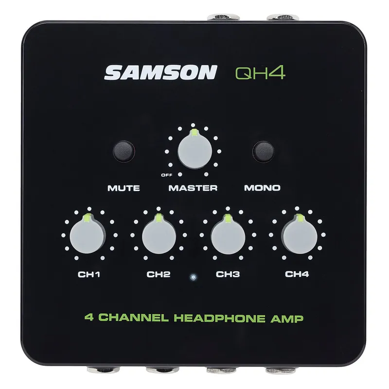Samson QH4 4-Channel Headphone Amplifier w/ Mono Switch Top Rated