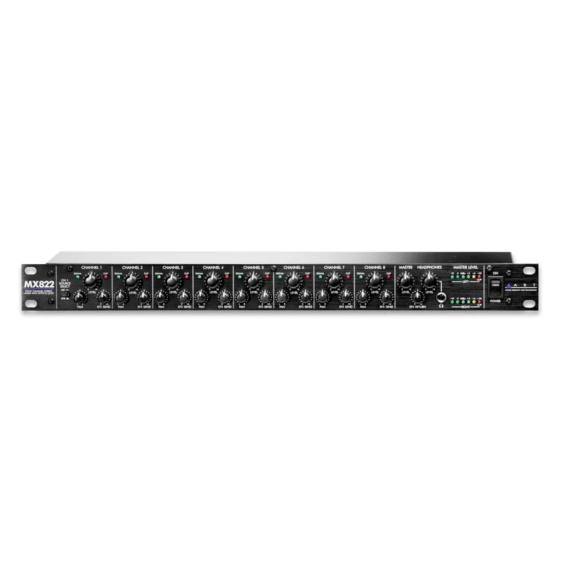 ART MX822 8-channel Rack Mixer with 8 Mono/Stereo Inputs, XLR Outputs Affordable