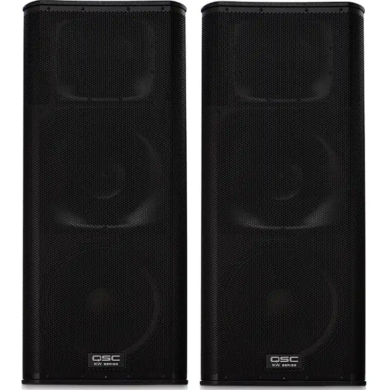 QSC KW153 Active Powered Loudspeaker, 3-Way, 1000w, 15'' (Pair) Limited Edition