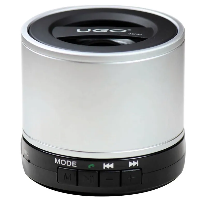 UGO Portable Bluetooth Speaker for Smartphones (Silver) Hot Picks