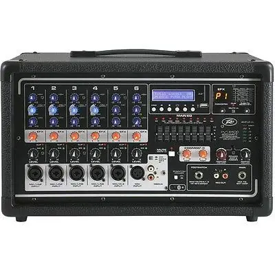 Peavey Pvi6500 400 Watt 6-Channel Powered Live Sound Mixer w/ Effects +Bluetooth Discount