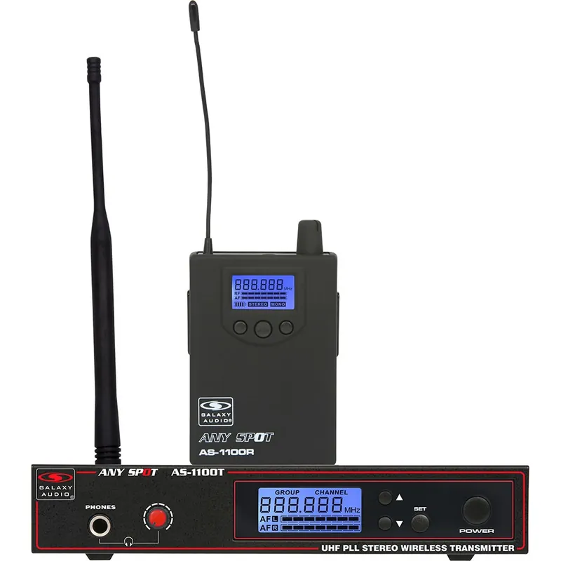 Certified Galaxy Audio AS-1100 Any Spot Wireless Monitoring System; D (584-607 MHz)