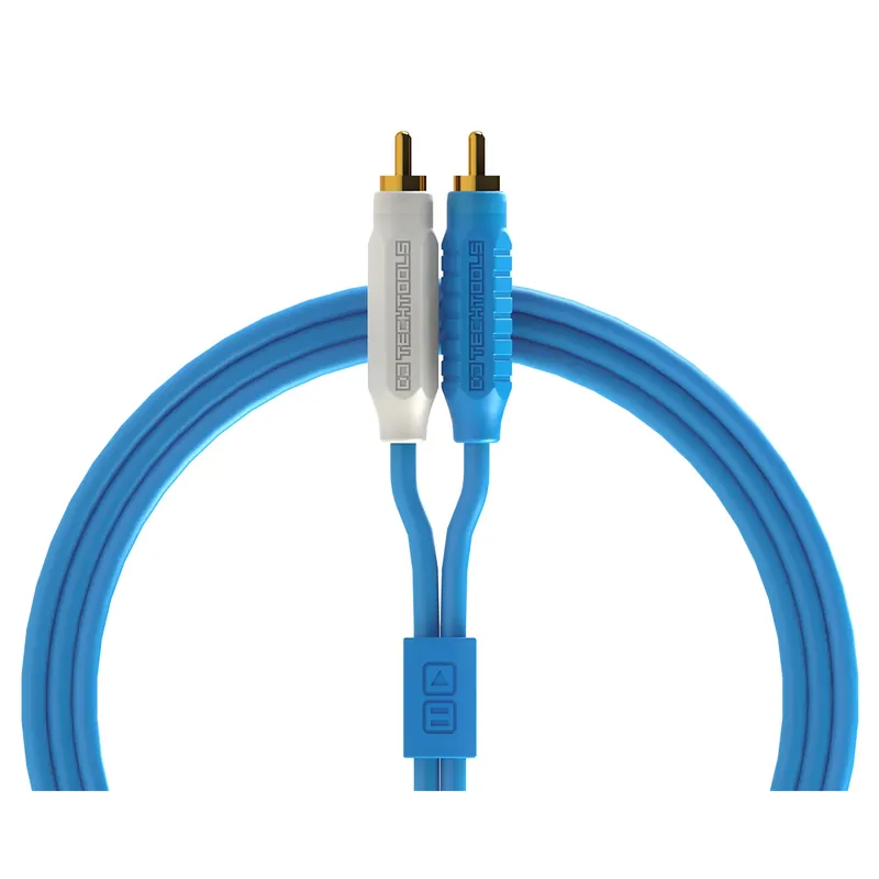 DJ TechTools Chroma Cables RCA to RCA Audio Cable, 2m, Blue Reduced Price