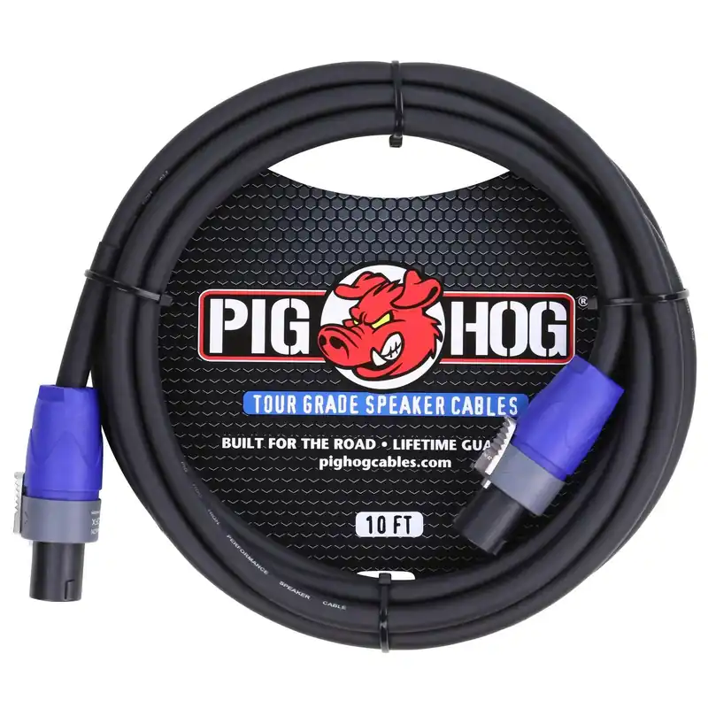 Pig Hog PHSC10SPK 10-Foot Speaker Cable, Speakon to Speakon Money Back Guarantee