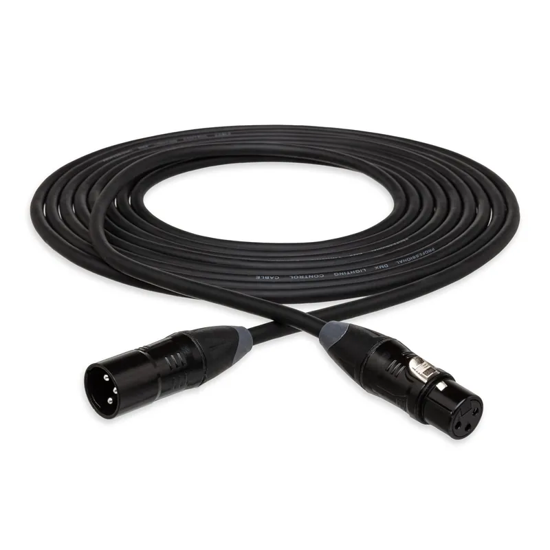 Hosa DMX-410 400 Series DMX512 Cable, XLR3M to XLR3F, 10-Foot Premium