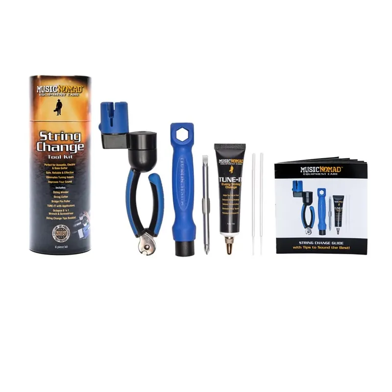 Today Only Music Nomad MN218 6-Piece String Change Tool Kit with GRIP ONE, TUNE-IT & Octopus 8 Tool