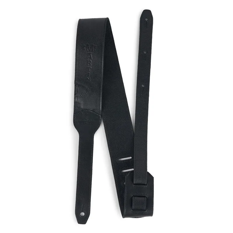 Big Sale Martin Luxe Saddleback Leather Co. Guitar Strap, Full-Grain Black