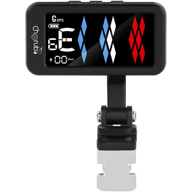 Cherub WST-905Li Flow Tune Clip Rechargeable Headstock Guitar / Bass Tuner Popular
