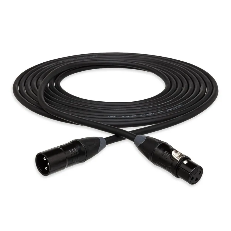 Hosa DMX-425 400 Series DMX512 Cable, XLR3M to XLR3F, 25-Foot Free Returns