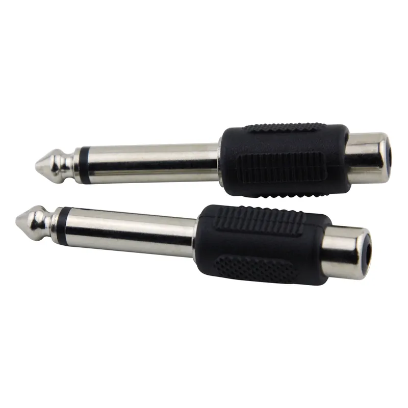 Warranty Included Pig Hog Solutions PA-RF14M 2- Pack RCA(F) - 1/4 (M) Mono Adapter