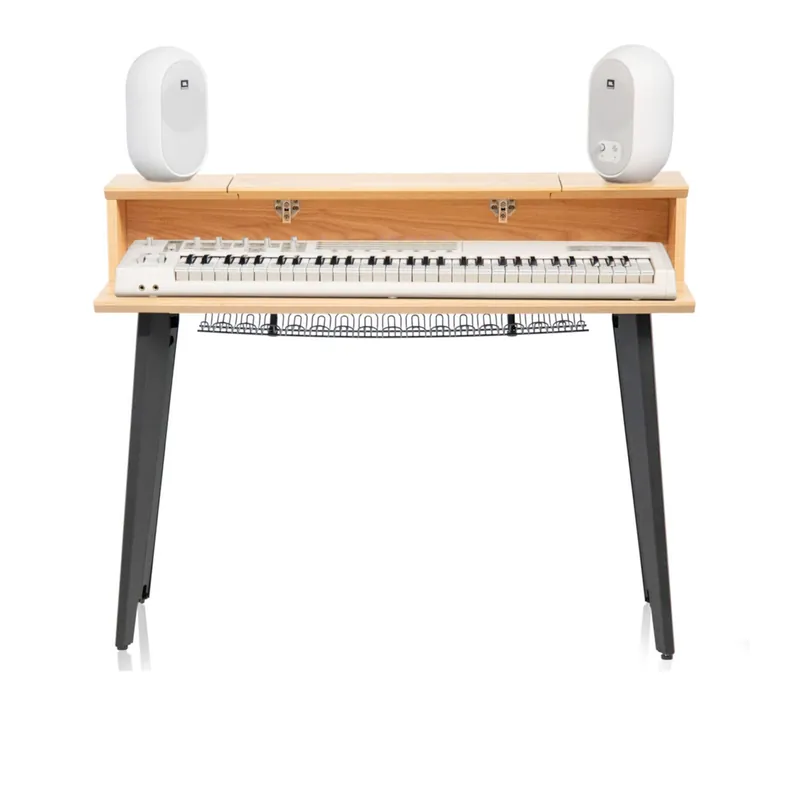 Gator Frameworks GFW-ELITEKEYTBL61-MPL Elite Series 61-Note Keyboard Furniture Stand, Maple Direct From Manufacturer