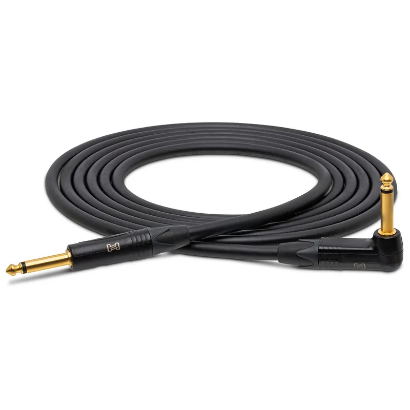 Hosa Tech CGK-020R 1/4Edge Guitar Cable, Straight-Right Angle Neutrik Connectors, 20ft Authentic