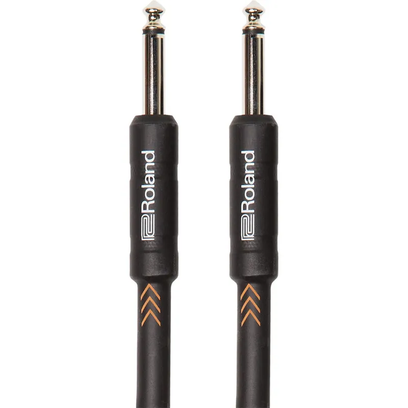 Top Pick Roland RIC-B20 Black Series 1/4-Inch Instrument Cable, Straight to Straight, 20ft
