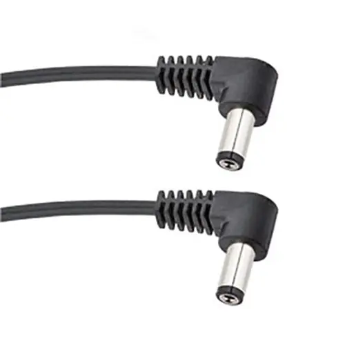 No Minimum Order Voodoo Lab PPBAR-R36 2.1mm Dual Right Angle Center Negative Power Cable, 36''