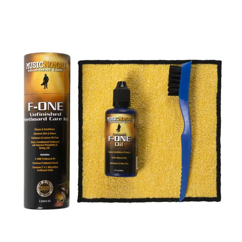 Today Only Music Nomad F-ONE Unfinished Fretboard Care Kit w/ Oil, Cloth, Brush